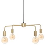 Gouden hanglamp | Eettafel lamp