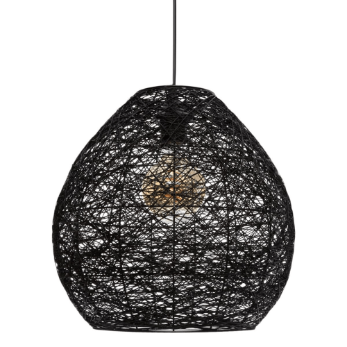 Zwarte hanglamp “Mona” Breedte 34 cm