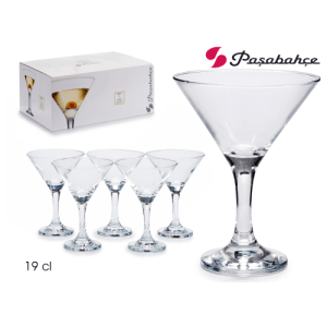 Pasabahce Cocktailglazen Set van 6 -19cl