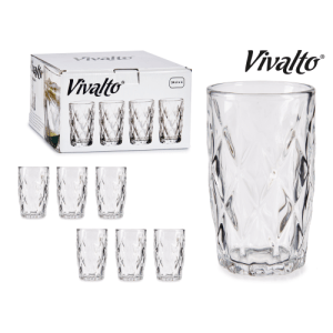 Vivalto Diamant Drinkglas 6 stuks 340 ml
